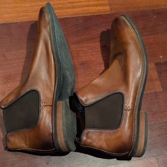 Joseph Abboud Size 12 Men\'s Brown Leather Chelsea Boots